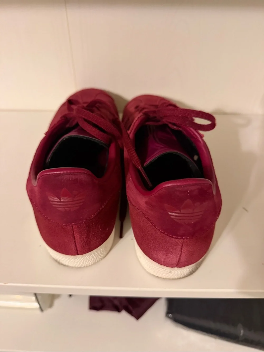 Adidas Gazelle 'Collegiate Burgundy' sneakers BZ0030- Men's 8.5